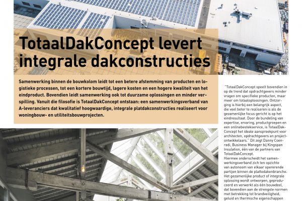 TotaalDakConcept ligt bestekservice toe in BouwTotaal