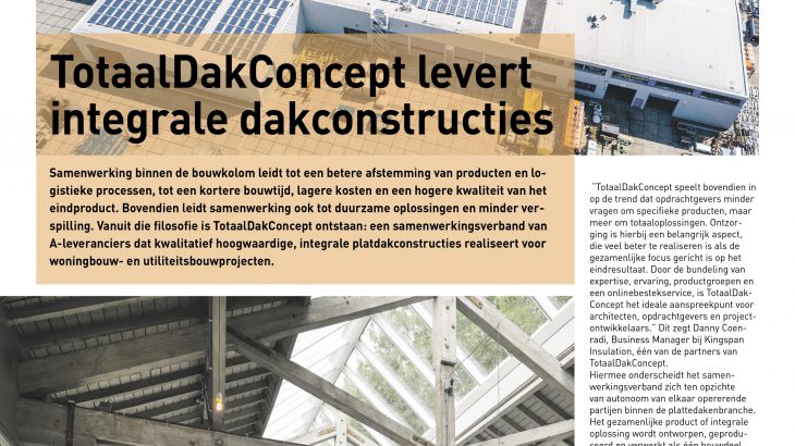 TotaalDakConcept ligt bestekservice toe in BouwTotaal